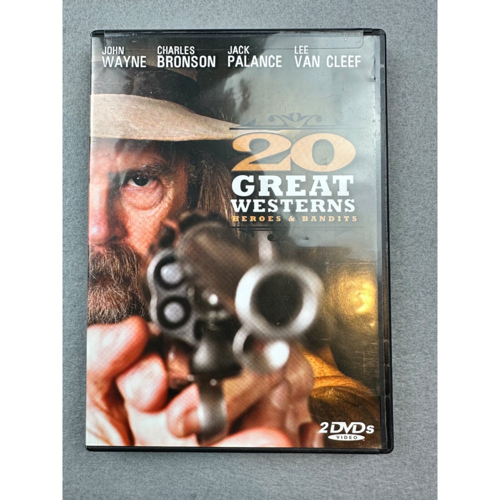20 Great Westerns Heroes & Bandits - 2 Disk - DVD - John Wayne, Charles Bronson